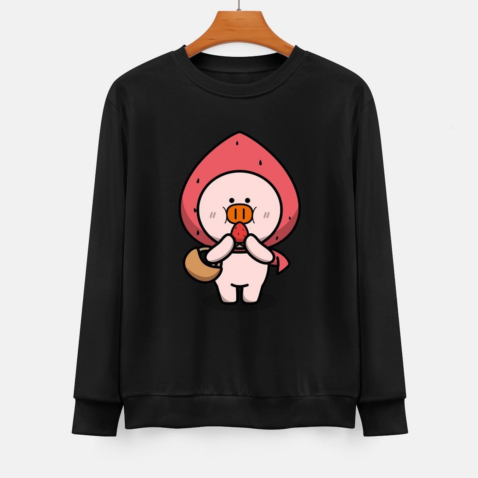 Front Patterned Long Sleeve TopFitted Batch-Printed